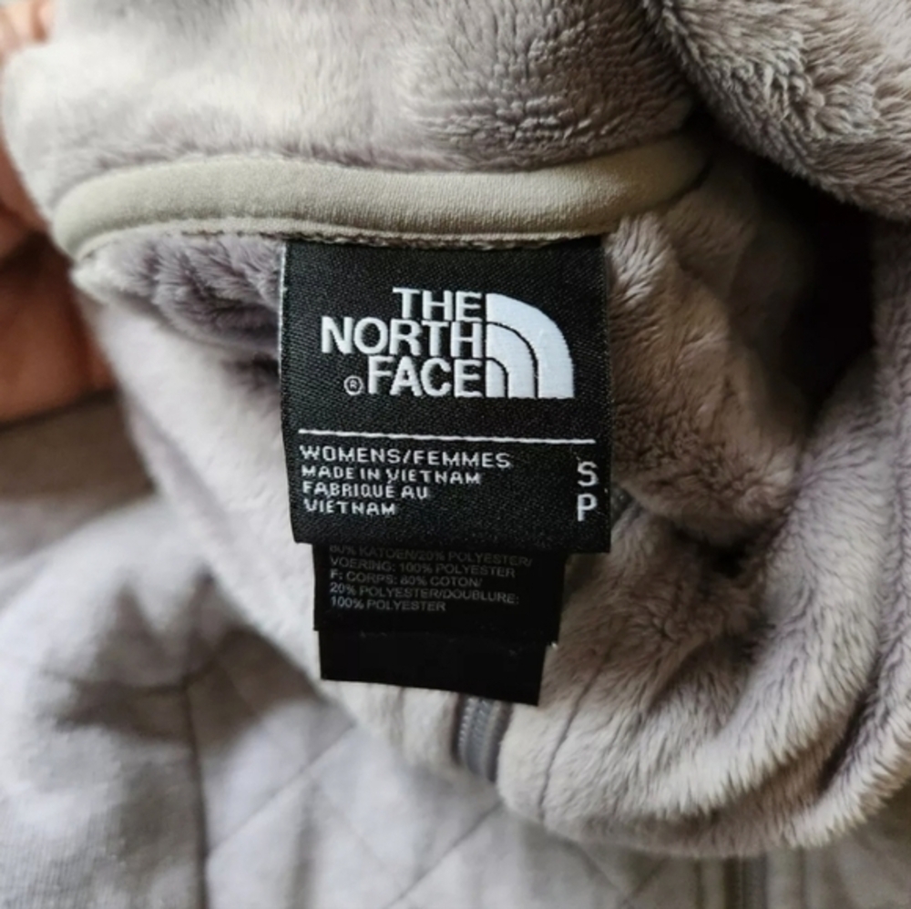 The North Face Jacket‎ Caroluna Small Gray Quilted Fleece Button Neck - Picture 12 of 13